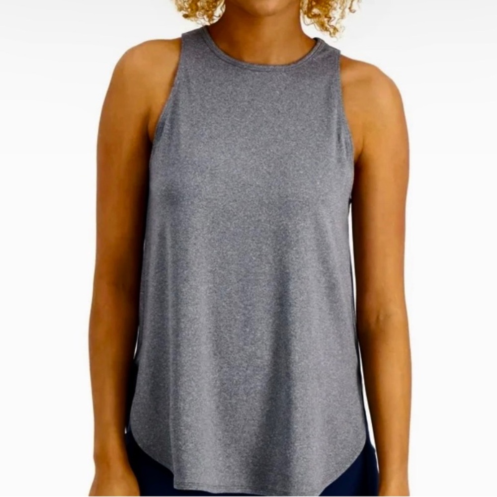 simple grey tank top